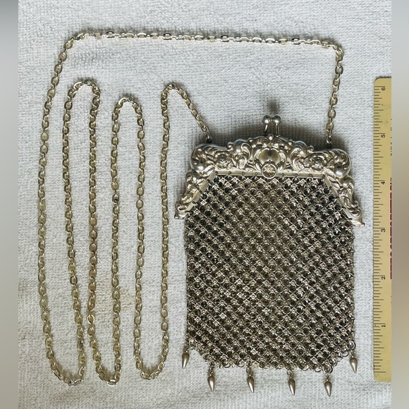 Vintage chain mail, sterling silver purse, circa 1920’s - Picture 4 of 11